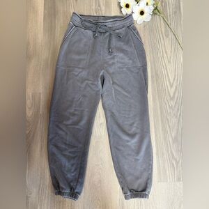 Anthropologie Gray Joggers with Tapered Fit and Ankle Cuffs